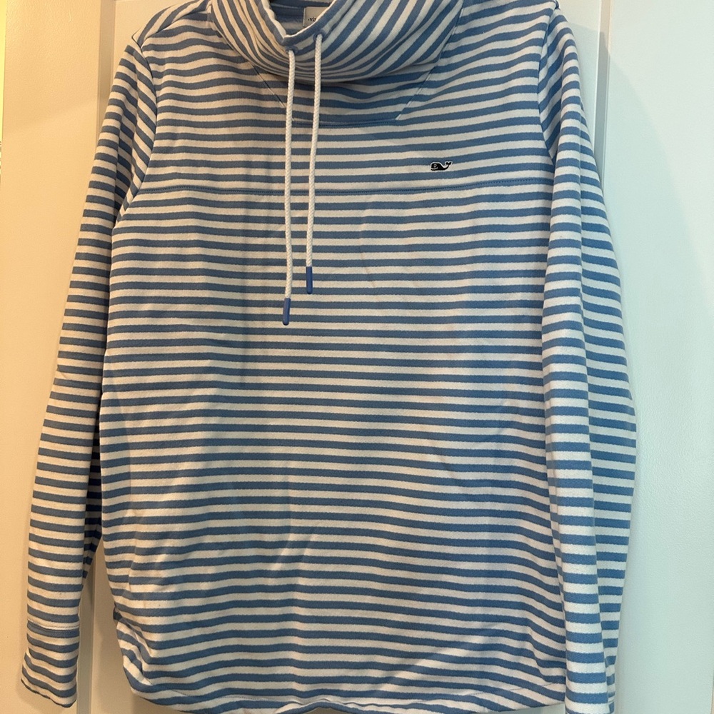 Vineyard Vines Blue and White Striped Pullover Size Small